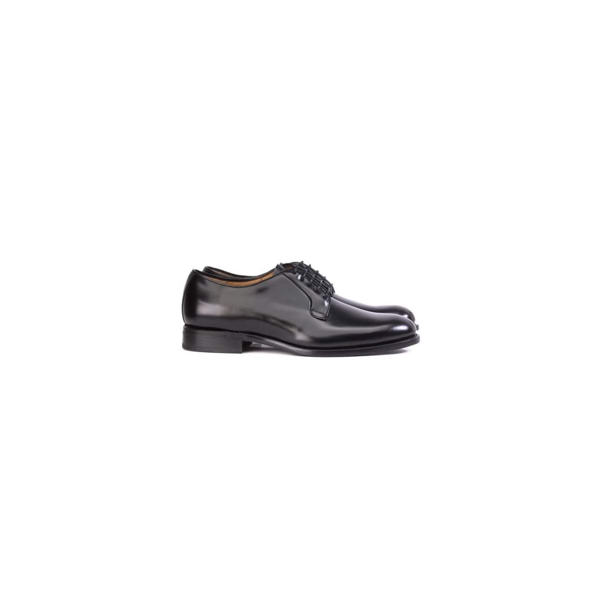 Derbies homme en cuir lisse - Noir - michel