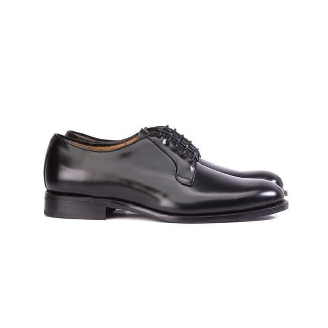 Derbies homme en cuir lisse - Noir - michel