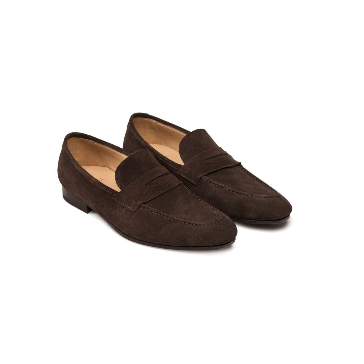 Mocassins homme en daim - Marron - michel