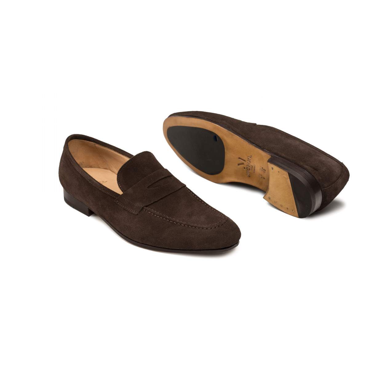 Mocassins homme en daim - Marron - michel