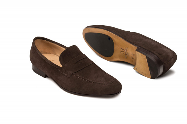 Mocassins homme en daim - Marron - michel