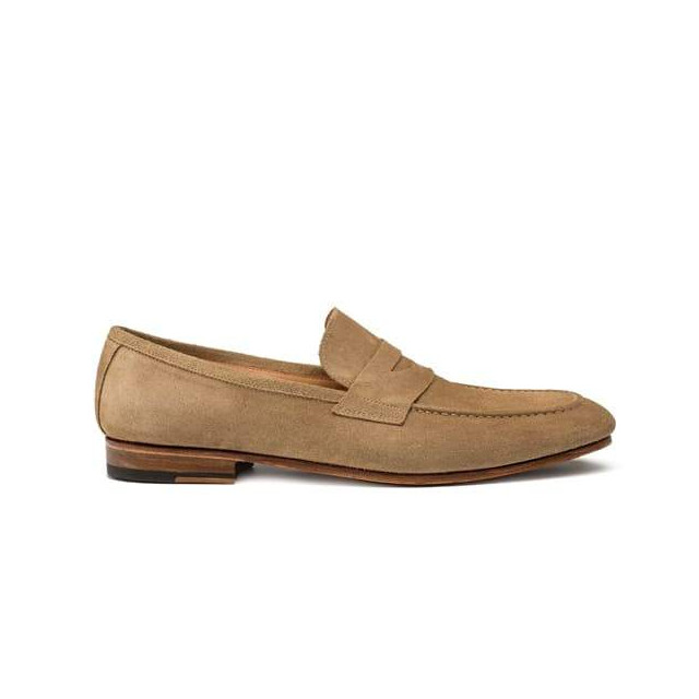Mocassins sales en daim