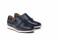 Chaussures à boucle homme en cuir à bout uni fleuri - Bleu - michel