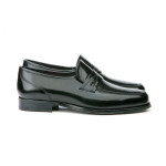 Mocassins homme en cuir noir brillant - Noir - michel