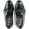 Mocassins homme en cuir noir brillant - Noir - michel