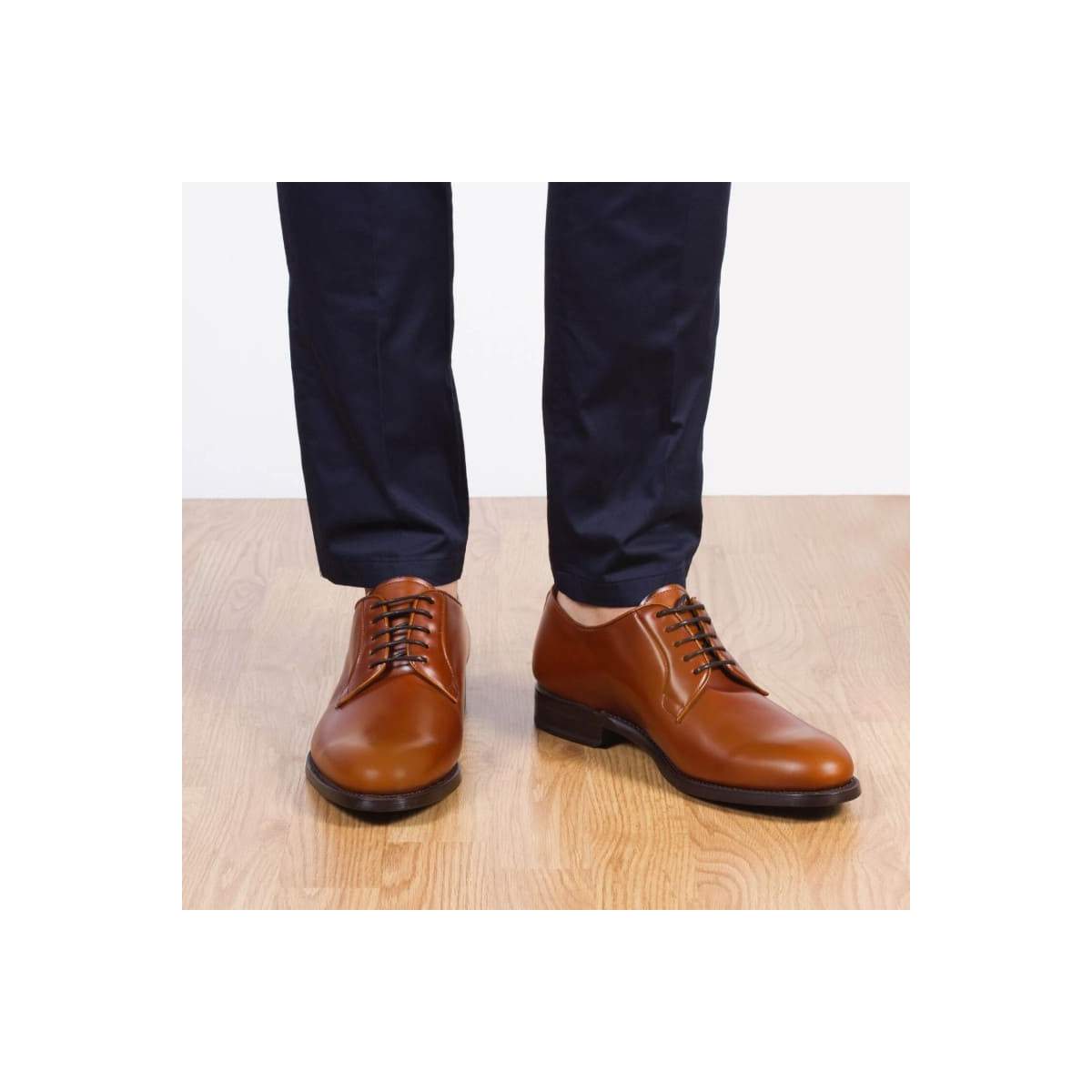 Derbies homme en cuir lisse - Marron - michel