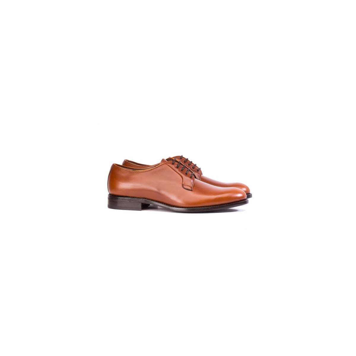 Derbies homme en cuir lisse - Marron - michel