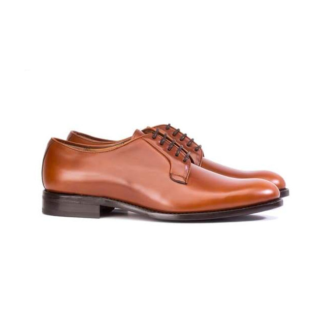 Derbies homme en cuir lisse - Marron - michel