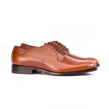 Derbies homme en cuir lisse - Marron - michel