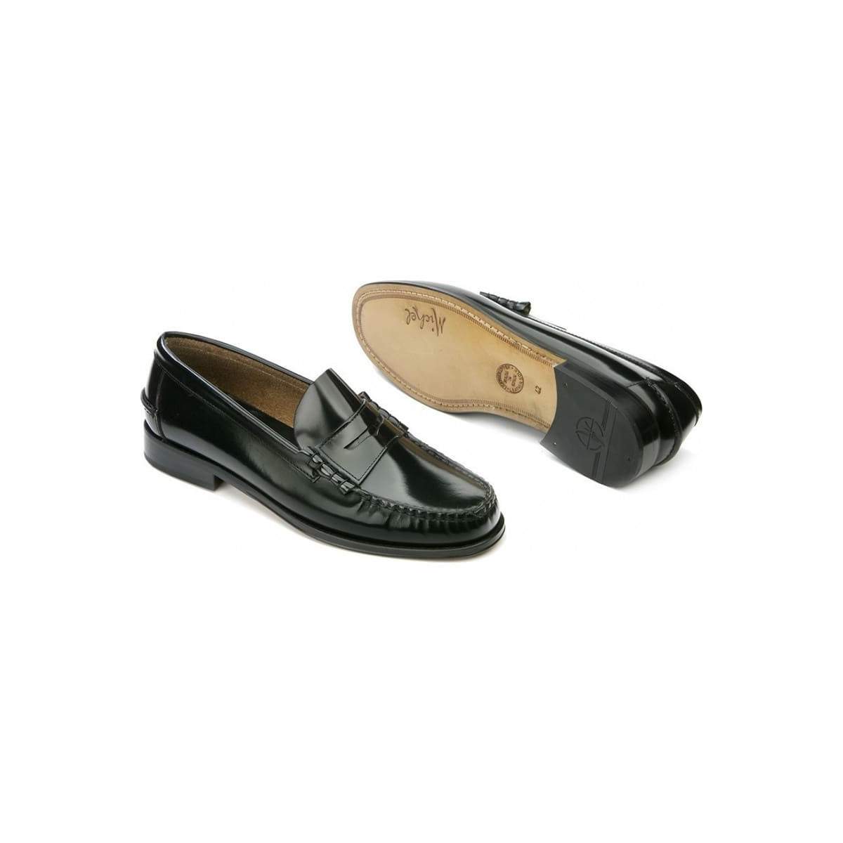 Mocassins homme en cuir verni - Noir - michel