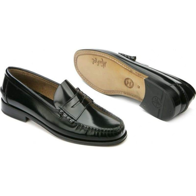 Mocassins homme en cuir verni - Noir - michel