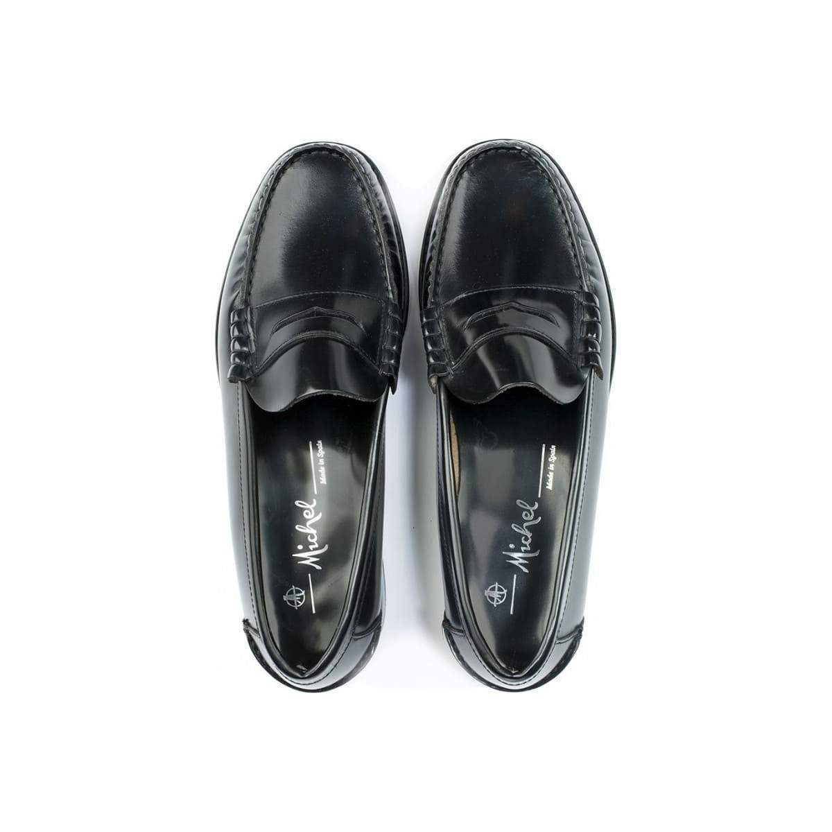 Mocassins homme en cuir verni - Noir - michel