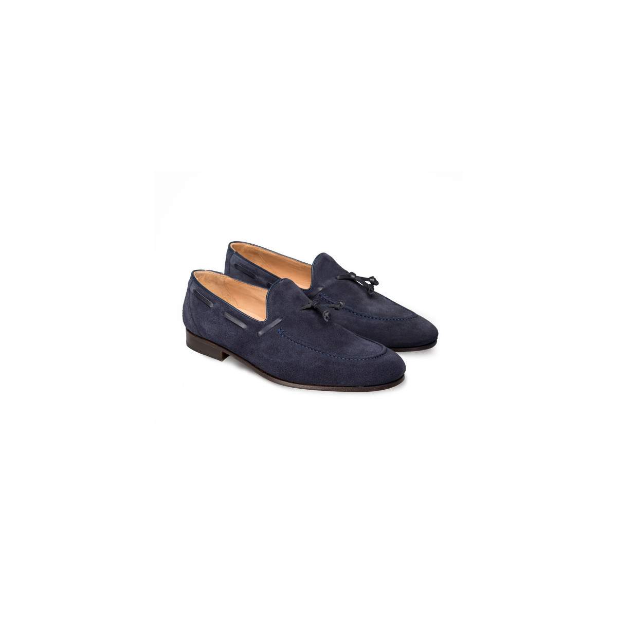 Mocassins homme en daim - Bleu - michel