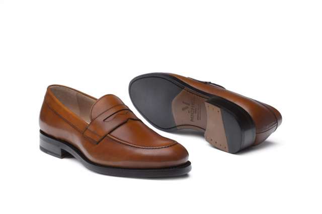 Mocassins homme en cuir - Marron - michel