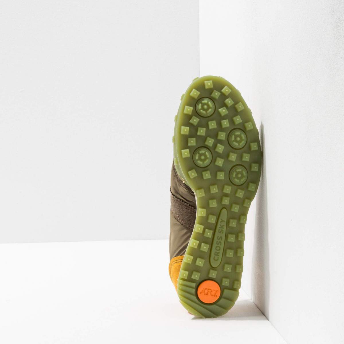 Sneakers vegan à semelles caoutchouc - Vert - art