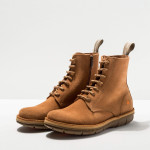 Bottines à lacets en daim - art