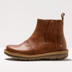Bottines plates en cuir ciselé - art