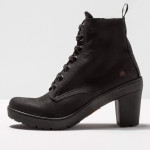Bottines à lacets en daim - art