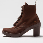 Bottines à lacets en daim - art