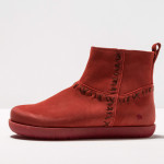 Bottines plates en nubuck à surpiqures - art