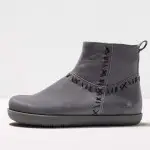 Bottines plates en nubuck à surpiqures - art