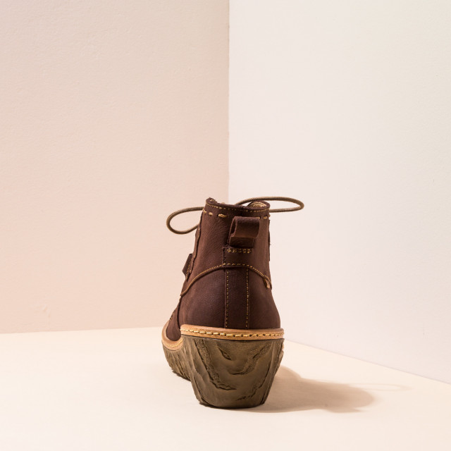 Bottines compensées en cuir à lacets - El naturalista