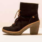 Bottines à talon à lacets en cuir suédé - El naturalista