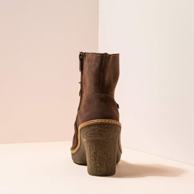 Bottines à talon à lacets en cuir suédé - El naturalista