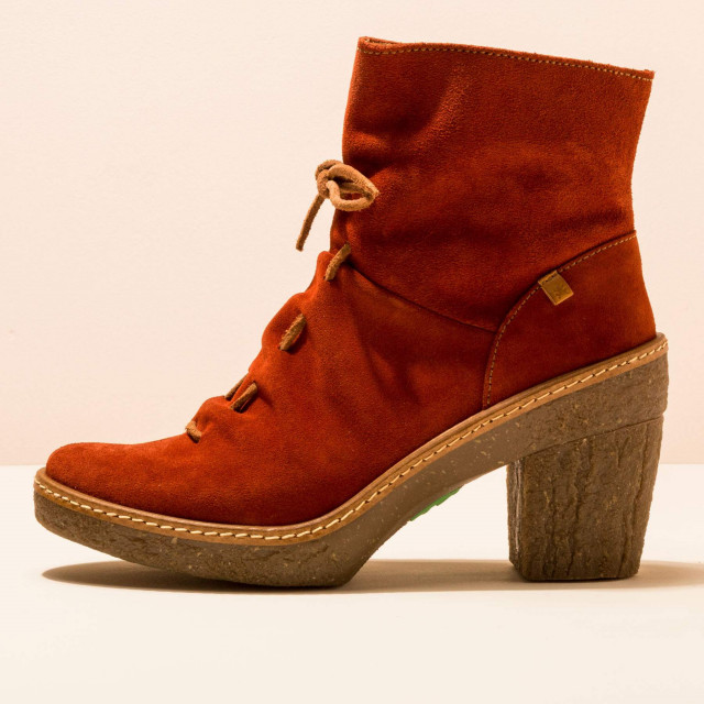 Bottines à talon à lacets en cuir suédé - El naturalista
