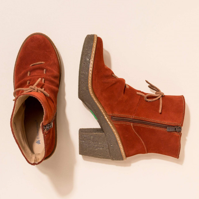 Bottines à talon à lacets en cuir suédé - El naturalista