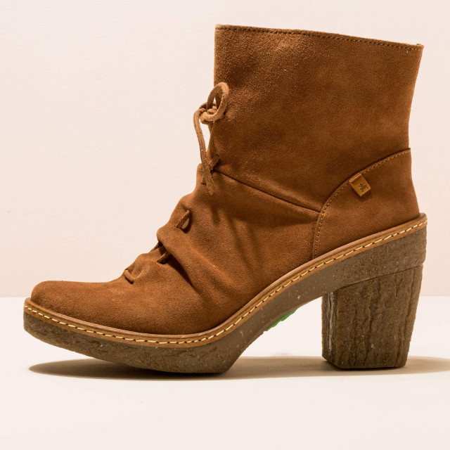 Bottines à talon à lacets en cuir suédé - El naturalista