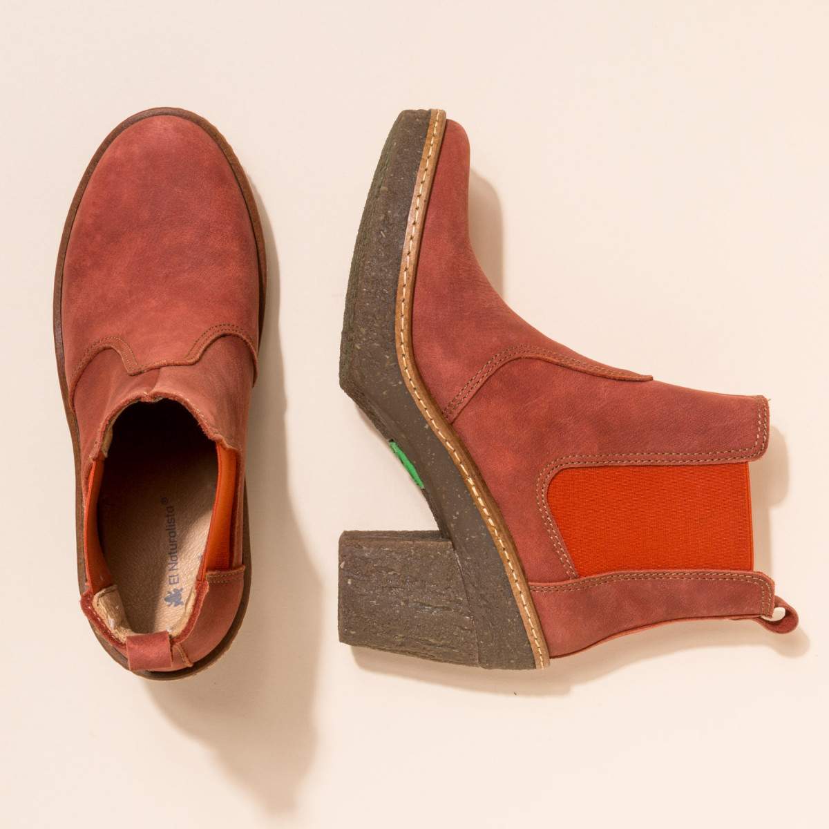 Bottines chelsea à talon en cuir - El naturalista