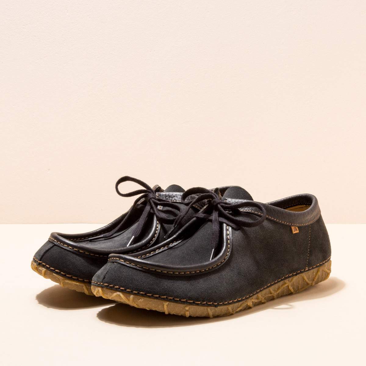 Chaussures confortables en daim - Noir - El naturalista