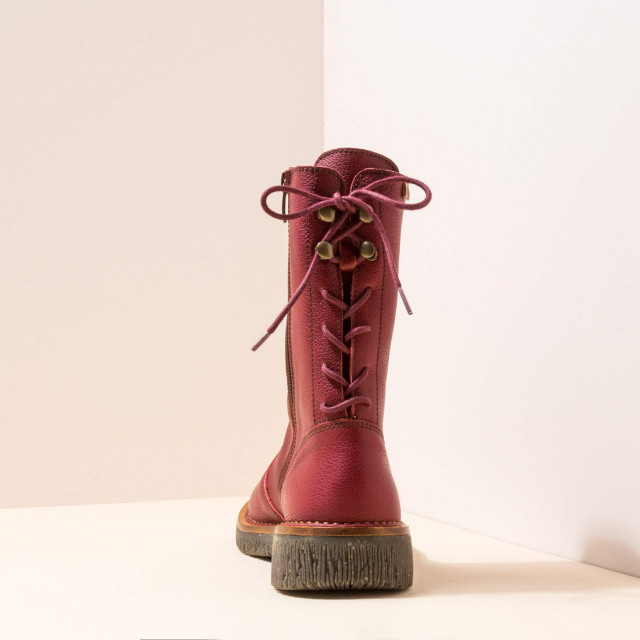 Bottes plateforme à lacets en cuir - Rouge - El naturalista