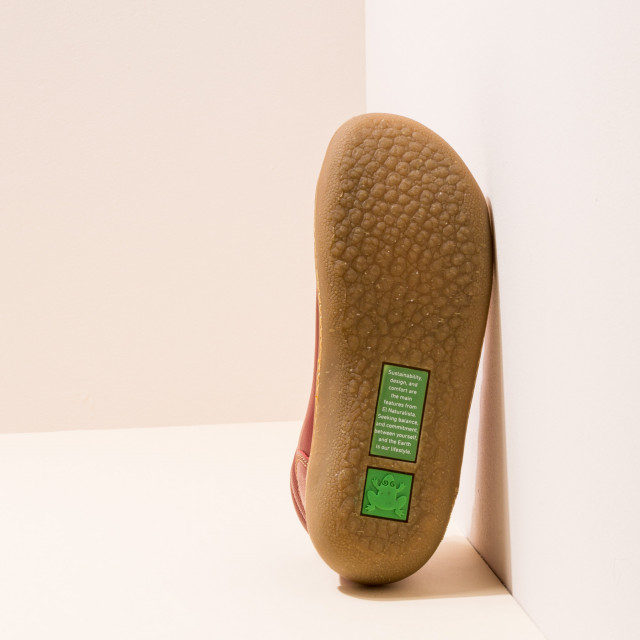 Baskets montantes en cuir au grain naturel - El naturalista