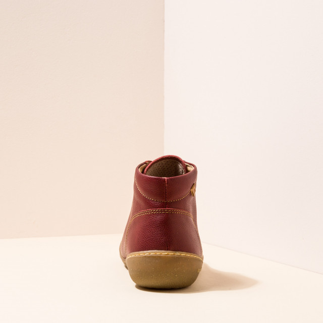 Baskets montantes en cuir au grain naturel - El naturalista
