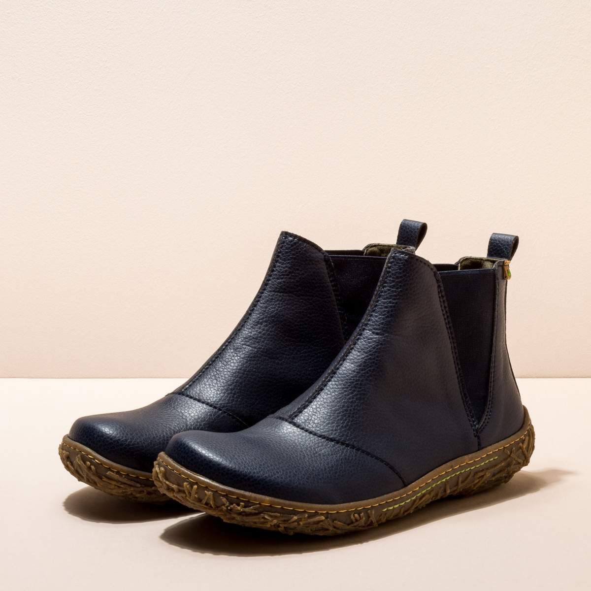 Bottines chelsea vegan - Bleu Marine - El naturalista