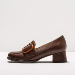 Mocassins à talon carré en cuir - Neosens