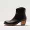 Bottines santiag en cuir - Noir - Neosens