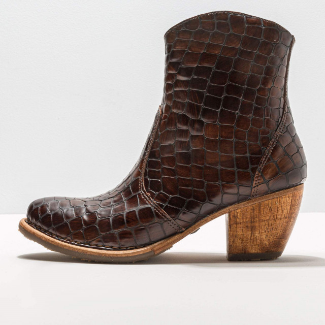 Bottines santiag en cuir fantaisie - Imprimé Alligator - Neosens