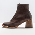 Bottines à lacets et à talon en cuir - Neosens
