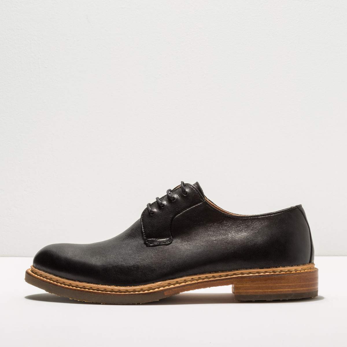 Derbies homme en cuir lisse - Noir - Neosens