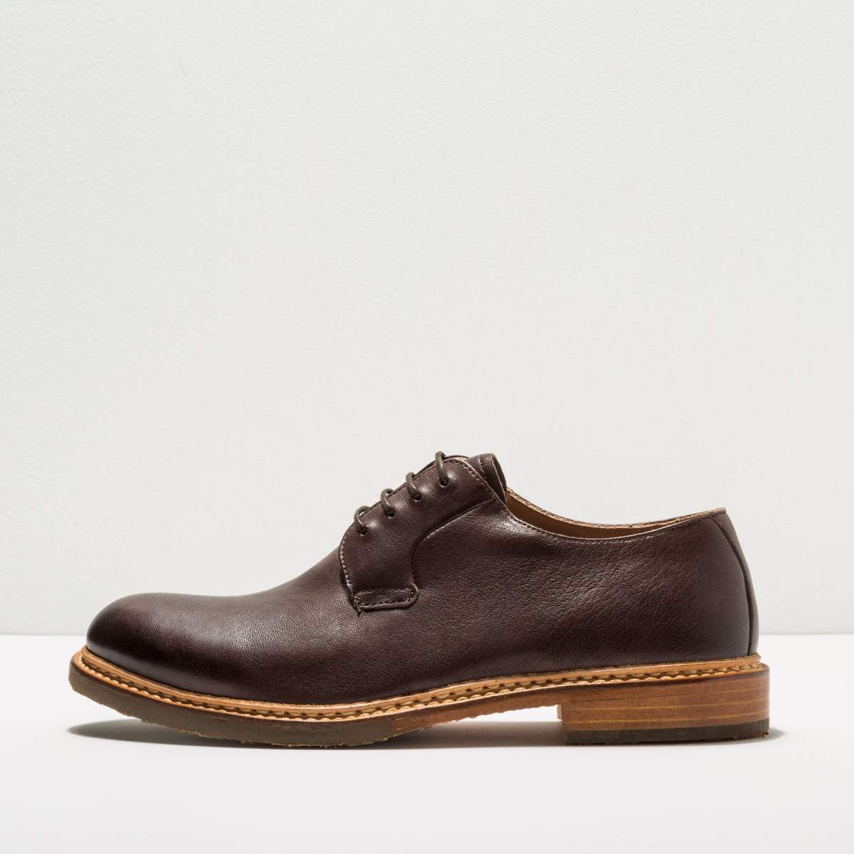 Derbies homme en cuir lisse - Marron - Neosens