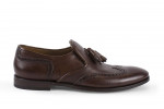 Mocassins à gland en cuir à bout golf - Calce