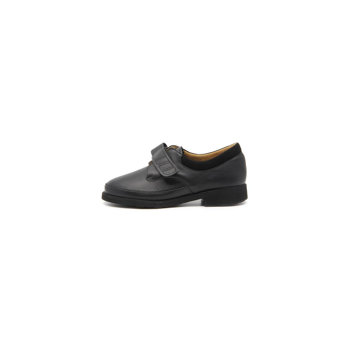 Chaussures confort ultra légères en cuir extensible - Noir - Mabel Shoes