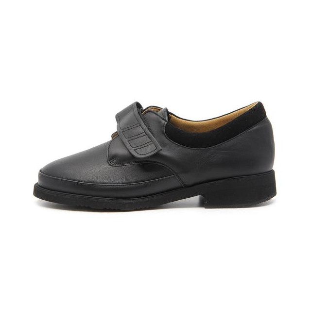 Chaussures confort ultra légères en cuir extensible - Noir - Mabel Shoes
