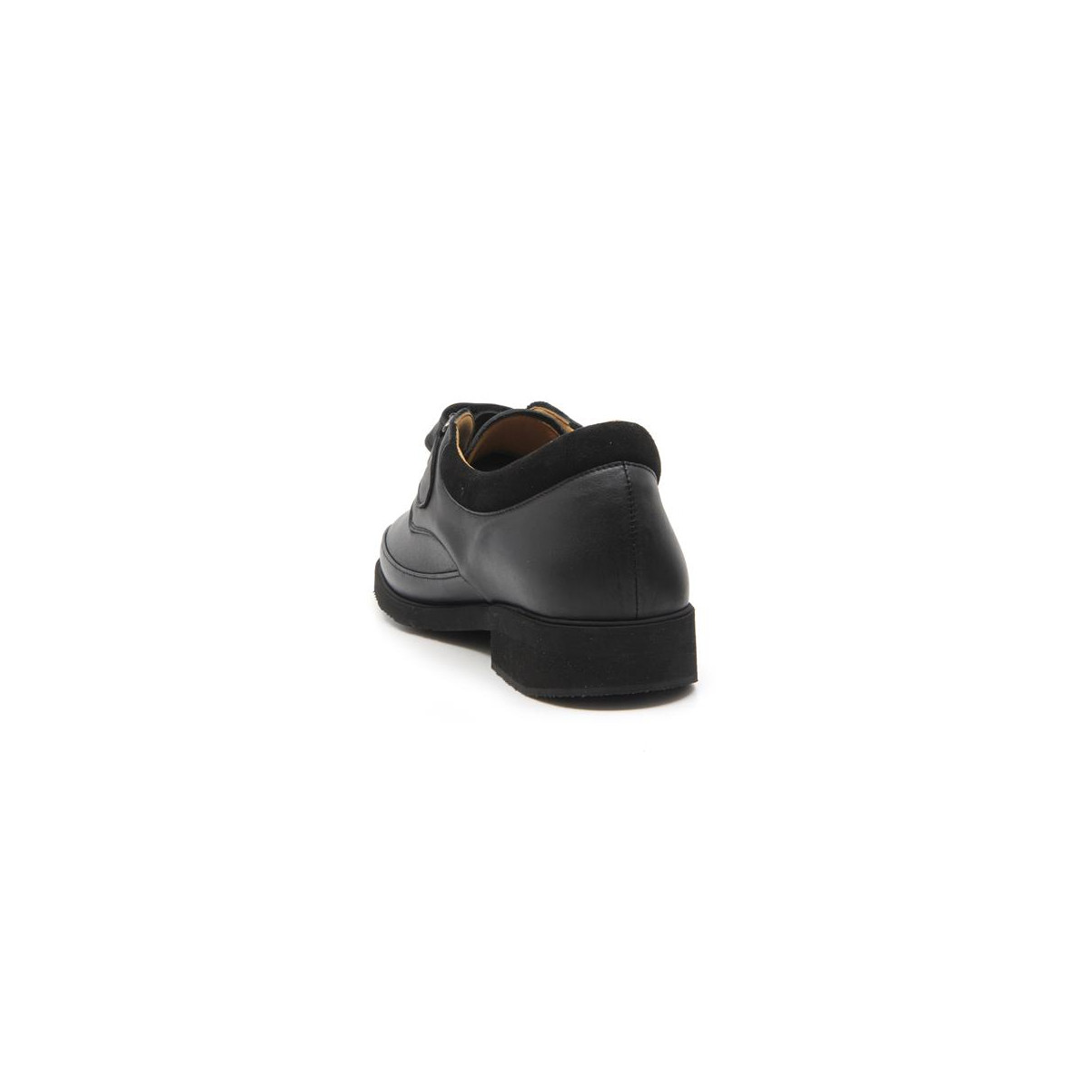 Chaussures confort ultra légères en cuir extensible - Noir - Mabel Shoes