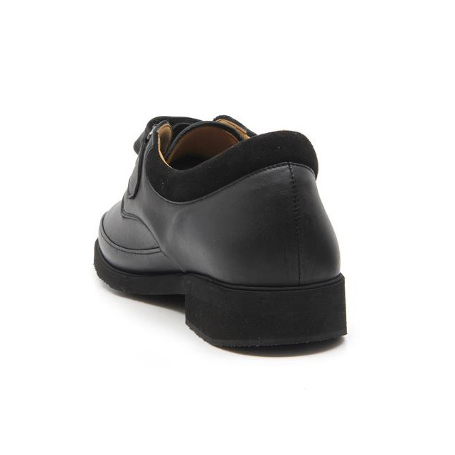 Chaussures confort ultra légères en cuir extensible - Noir - Mabel Shoes