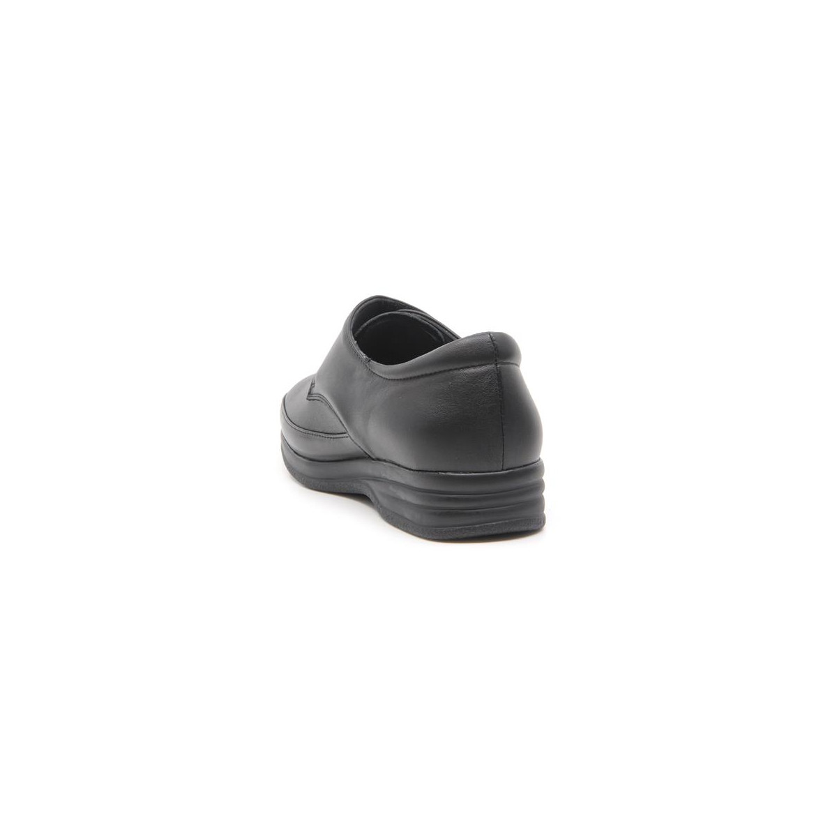 Chaussures confort pieds sensibles à velcro - Noir - Mabel Shoes