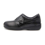 Chaussures hallux valgus en cuir mat et verni effet croco - Mabel Shoes